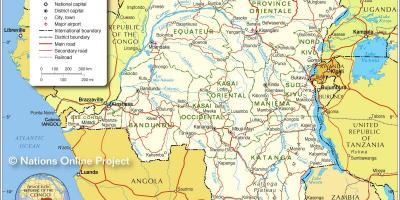 Mapa demokratické republiky kongo