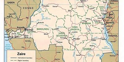 Zair afrika mapa